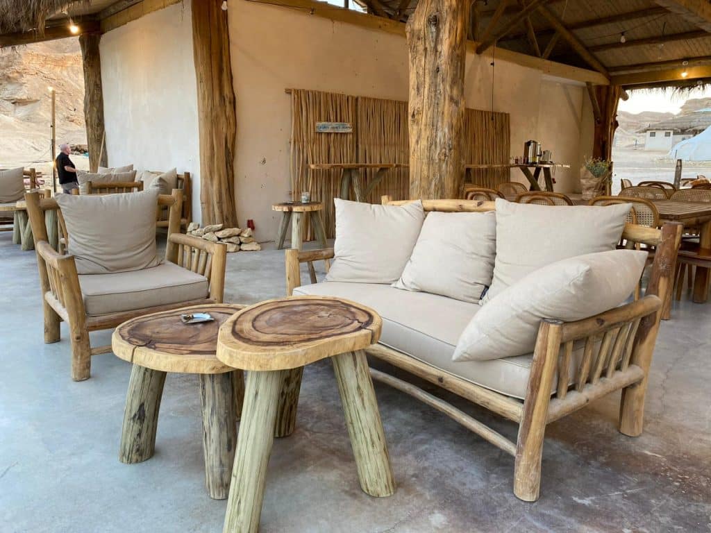 פינת ישיבה עץ טיק