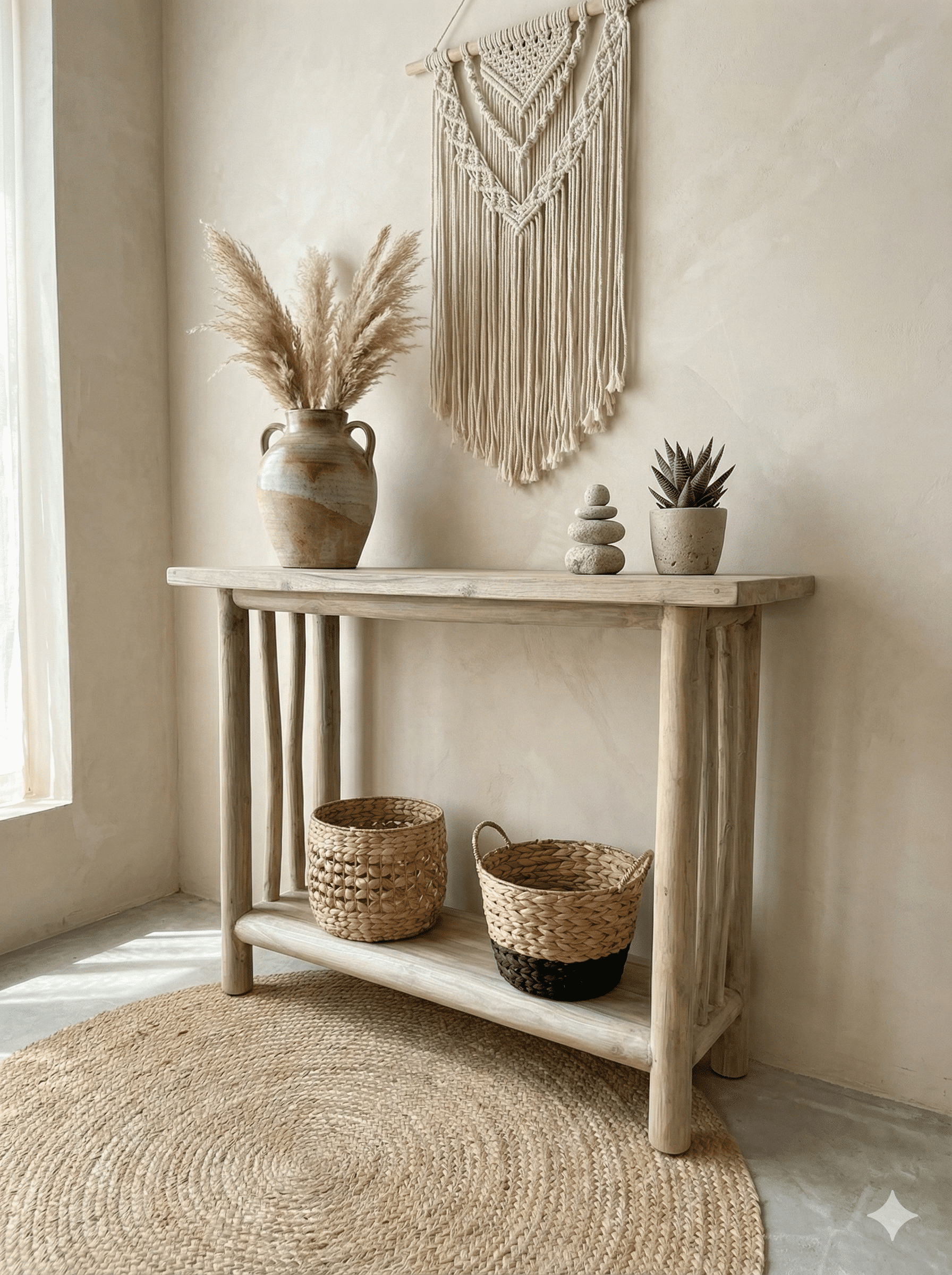 קונסולה עץ מלא טיק מידה 85*45*120 במחיר מבצע: 1,800 ש"ח