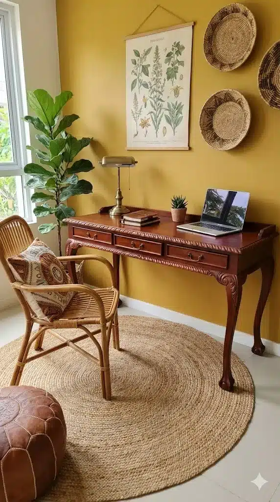 שולחן כתיבה עץ מלא מהגוני מידה 80*60*135 במחיר מבצע: 3,200 ש"ח