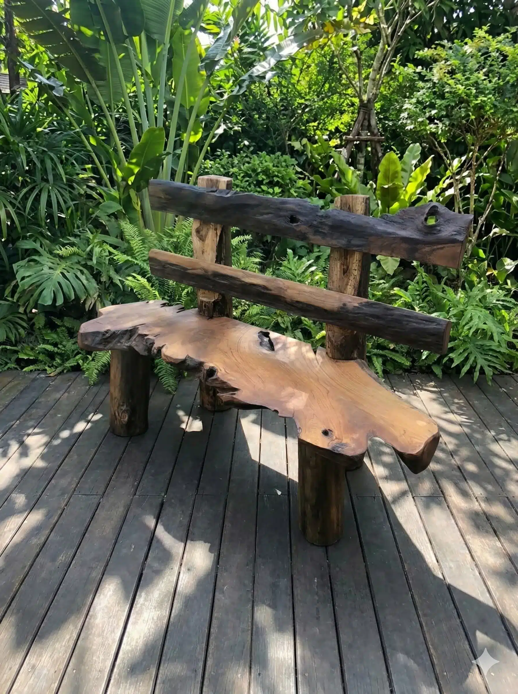 ספסל שורש טיק דגם גלרי מידה 120 ס"מ במחיר מבצע: 2,200 ש"ח