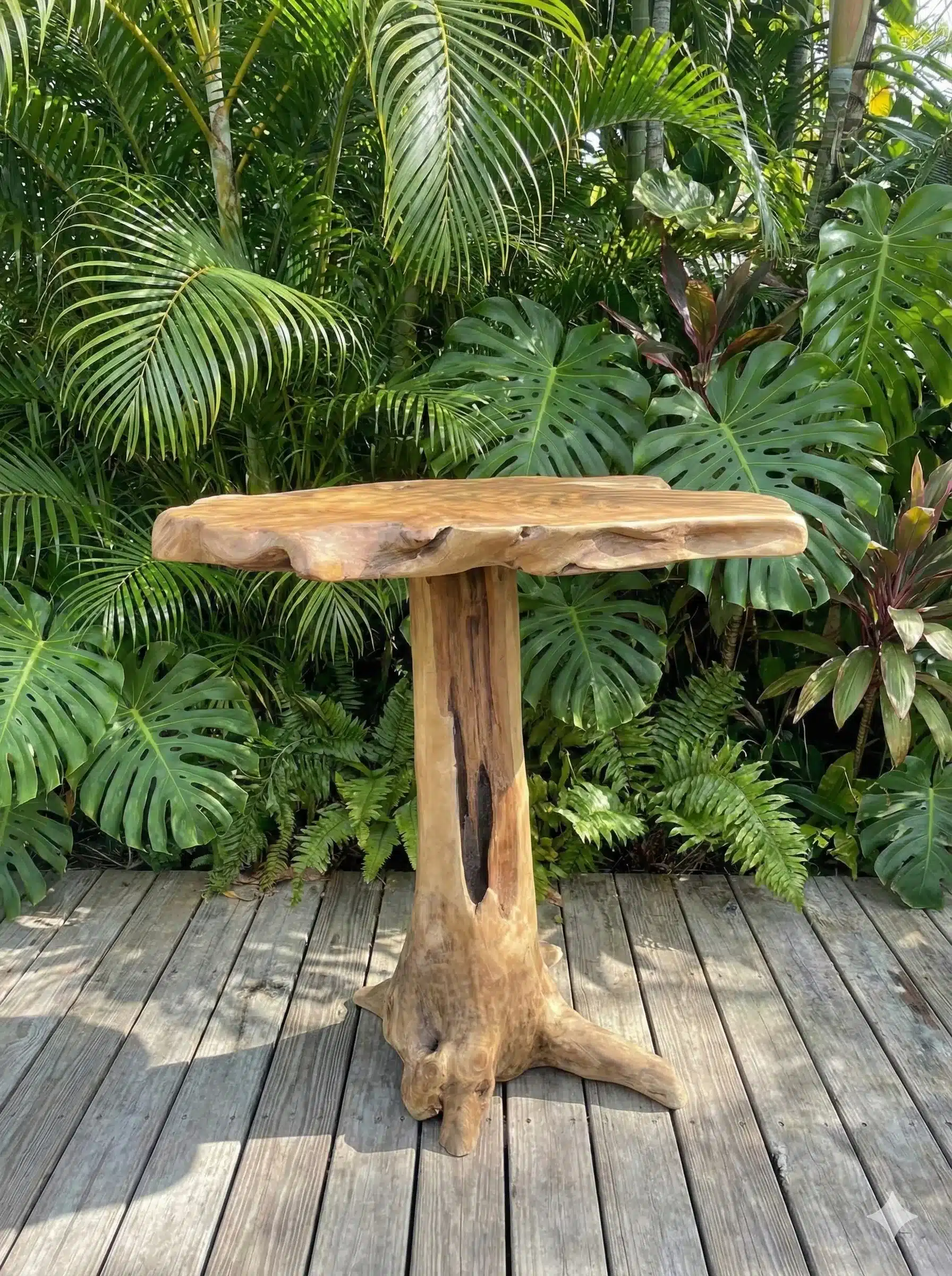 שולחן בר משורש טיק מידה 110*60*105 מחיר מבצע: 2,800 ש"ח