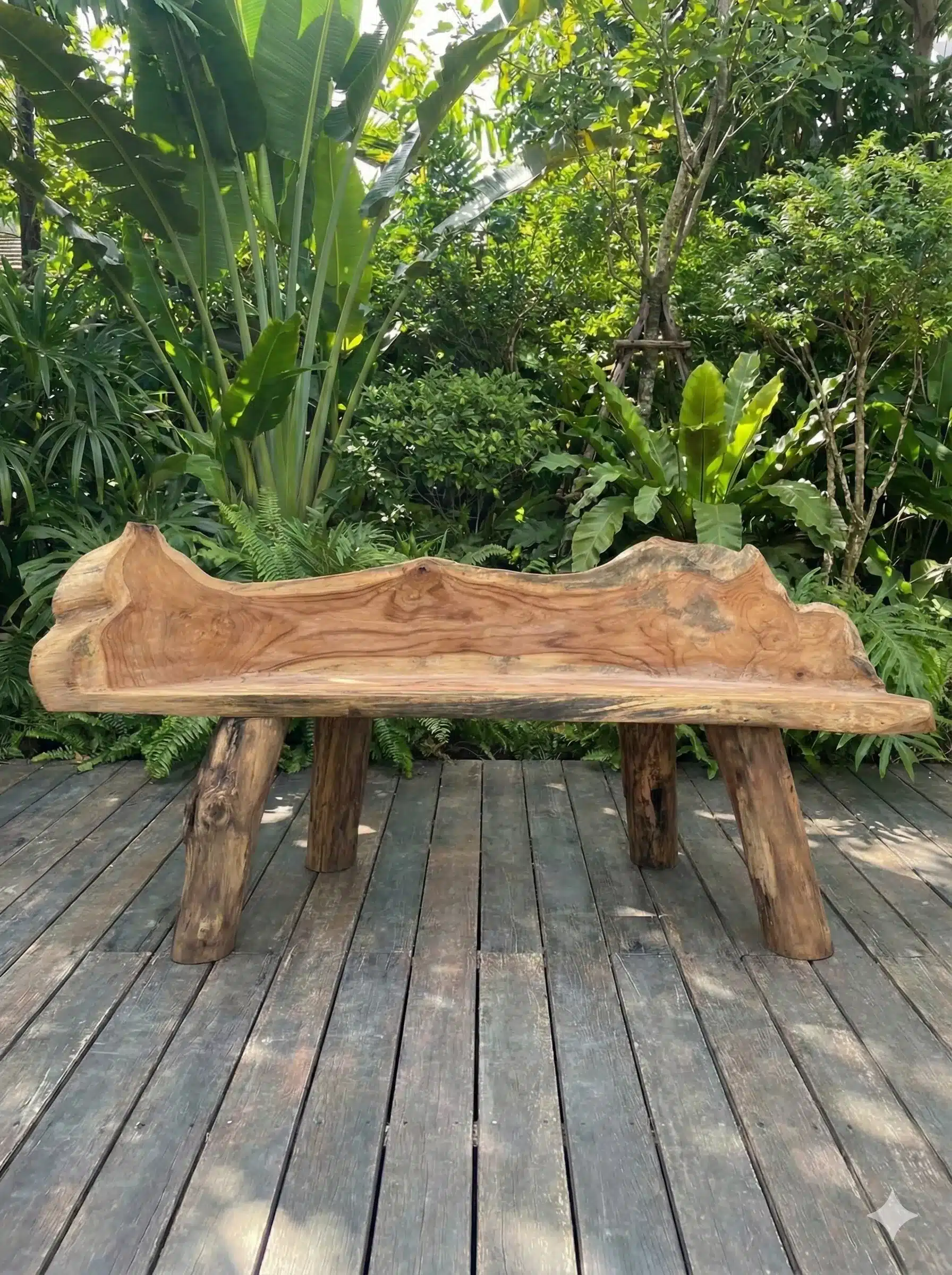 ספסל שורש טיק  דגם B מידה 160 ס"מ מחיר מבצע: 2,200 ש"ח