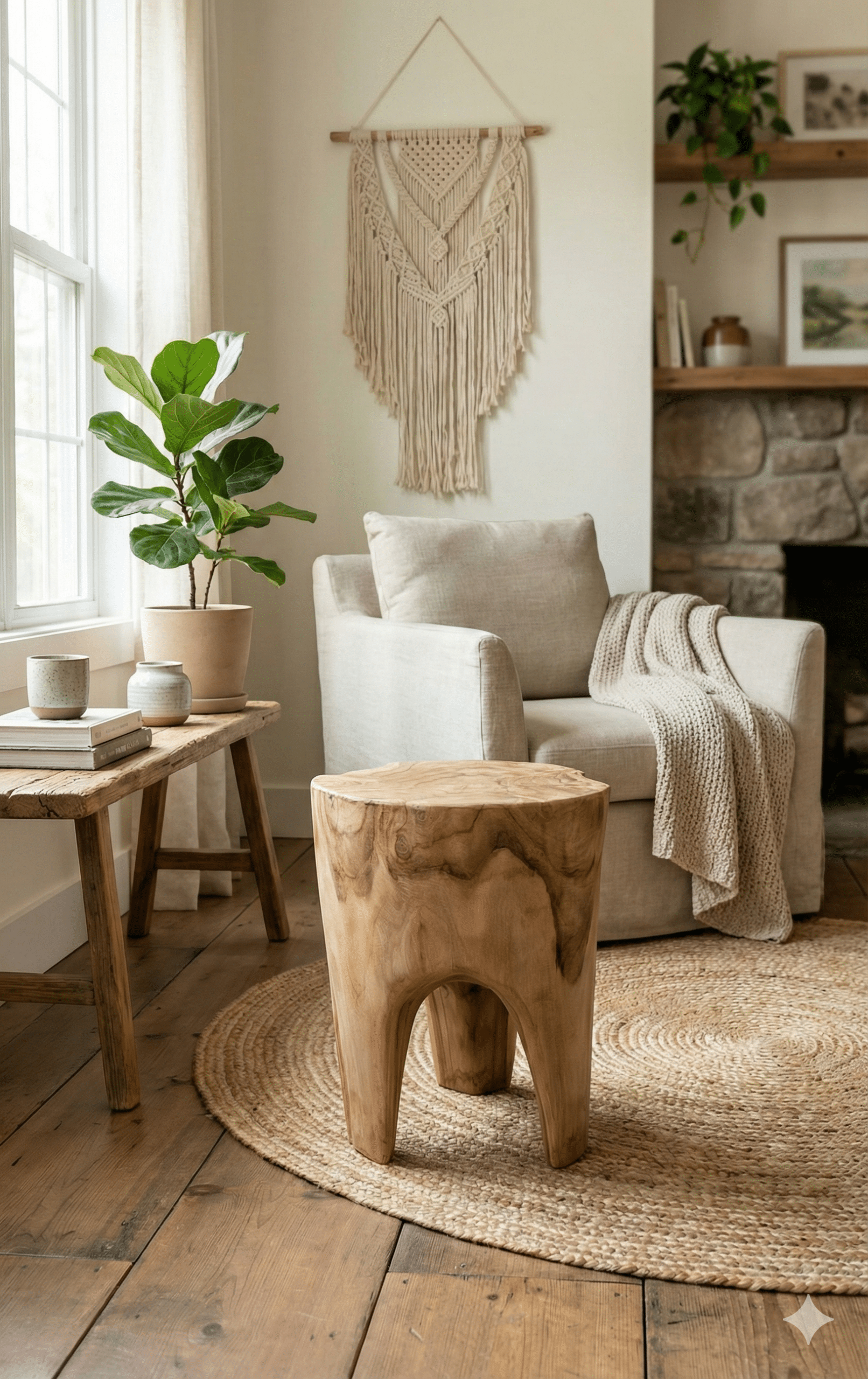 שולחן צד בול עץ טיק מידה קוטר 30 ס"מ גובה 50 ס"מ במחיר מבצע: 790 ש"ח