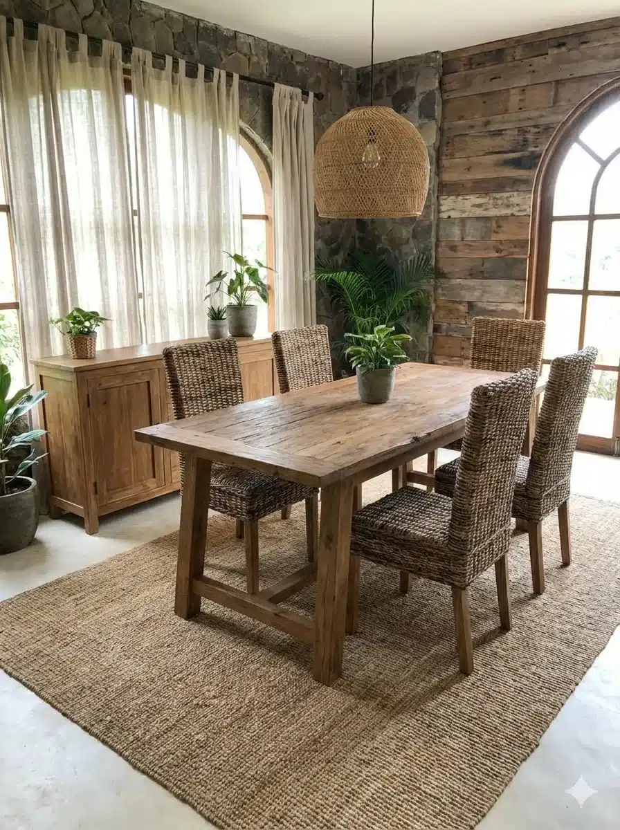 כיסא אוכל מבנה טיק בשילוב סיגראס מידה 110*50*47 במחיר מבצע: 890 ש"ח