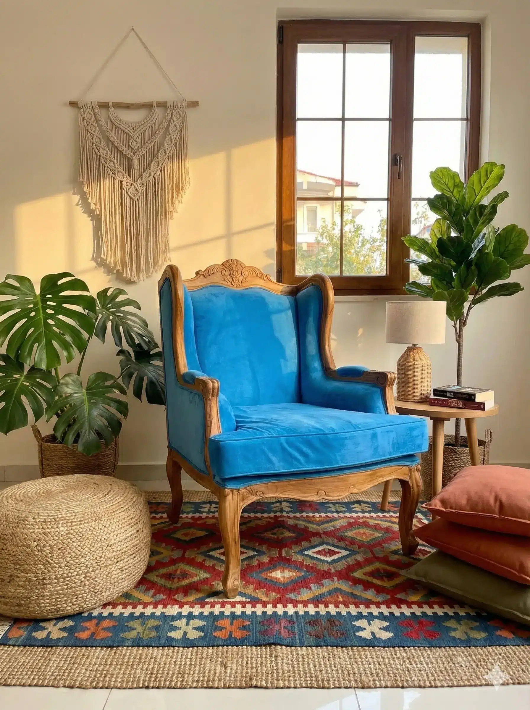 כורסא עץ מלא טיק דגם wings גימור רוסטיק טבעי מידה 115*75*75 מחיר מבצע: 3,800 ש"ח בבד הקיים