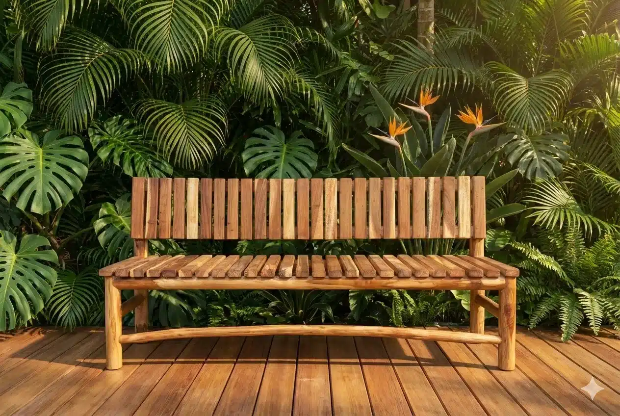 ספסל טיק צעיר עם משענת דגם JBF-69 מידה 76*45*180 במחיר מבצע: 2,000 ש"ח