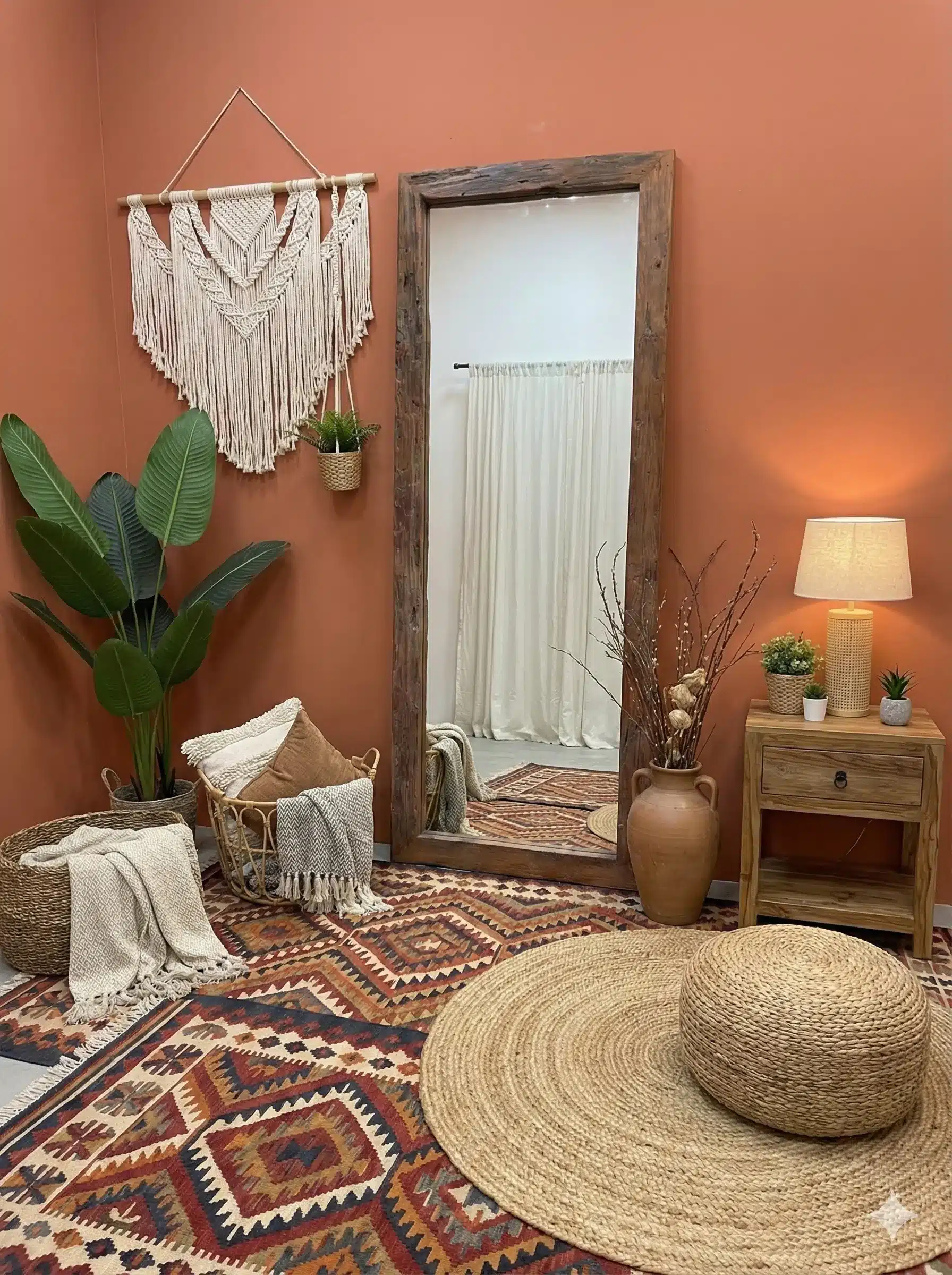 מראה עץ טיק ממוחזר מידה 80*200 מחיר מבצע: 2,800 ש"ח