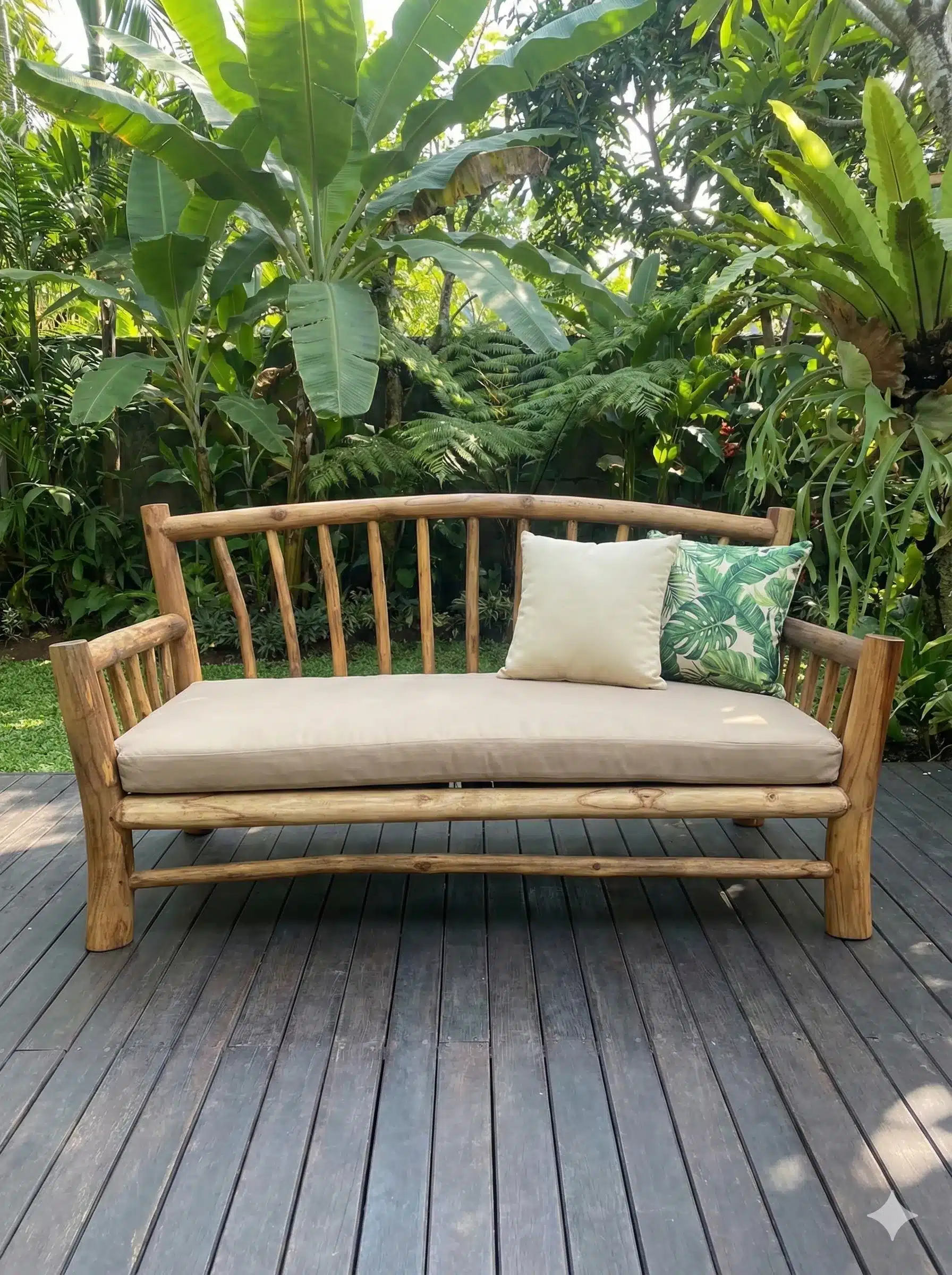 ספה טיק דגם אננס זוגי מידה 80*160 במחיר מבצע: 2,800 ש"ח