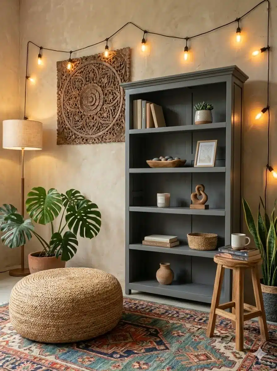 ספרייה כפרית עץ מלא גימור רוסטיק מידה 200*38*120 במחיר מבצע: 2,400 ש"ח