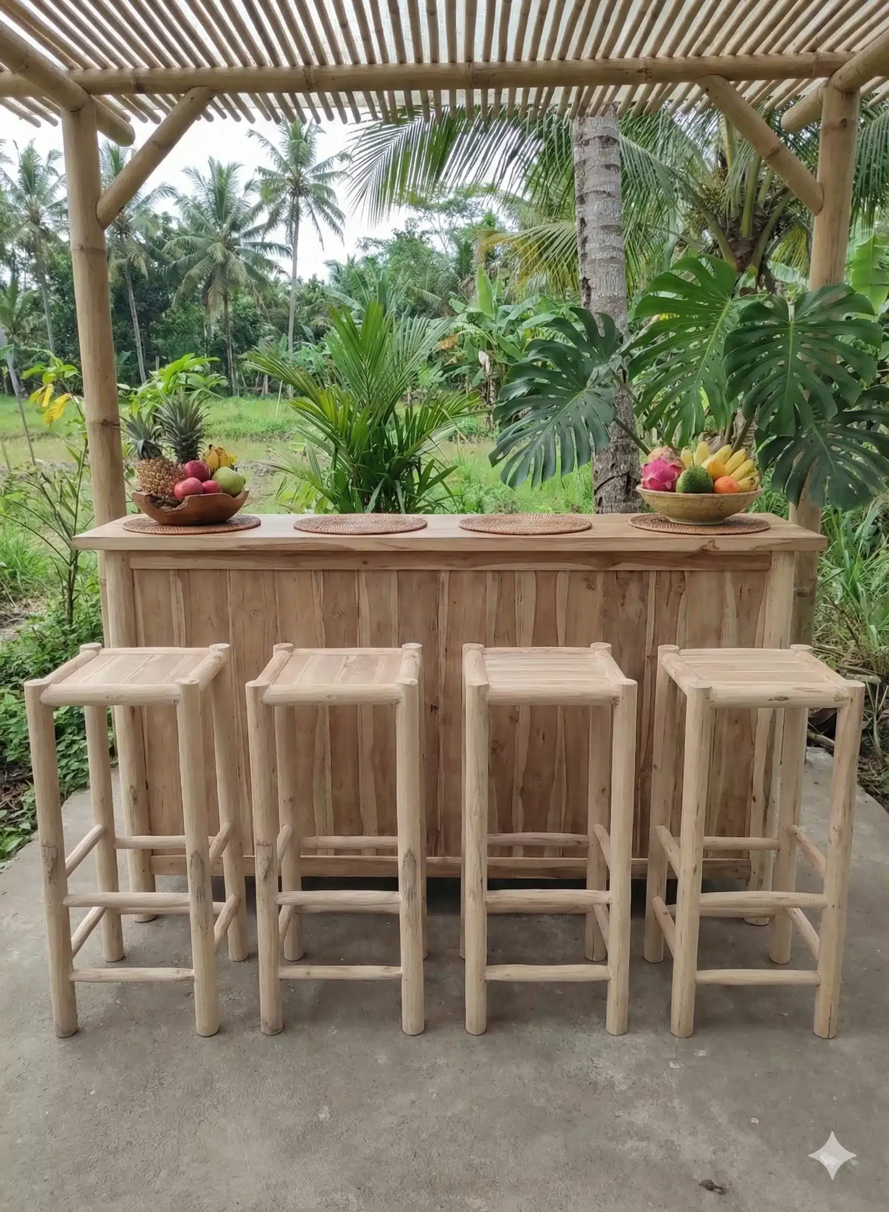 כיסא בר טיק צעיר דגם JBF 098 מידה 75*40*40 במיר מבצע: 590 ש"ח