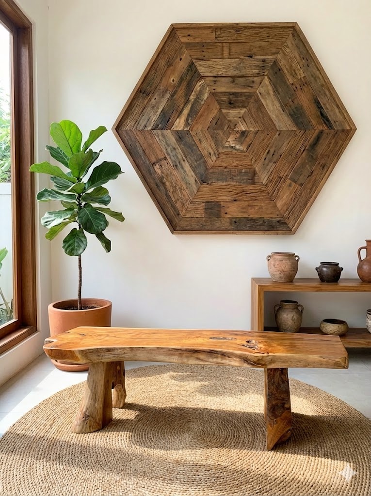 שולחן סלון שורש טיק במידה 40*50*140 במחיר מבצע: 2,400 ש"ח