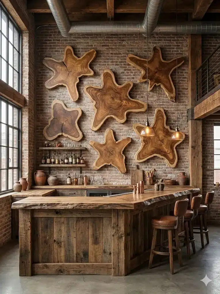 פלטה כוכב עץ טיק טקסטורה מדהימה מידות קוטר 30-50 ס"מ מחיר ליחידה: 990 ש"ח