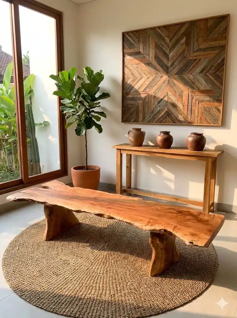 ספסל עץ מלא דגם תמרין גושני מידה 45*45*180 במחיר מבצע: 2,800 ש"ח