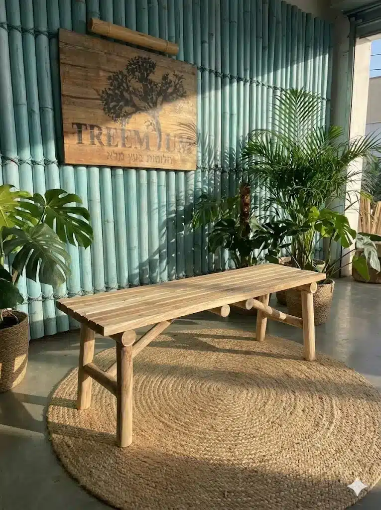 ספסל טיק צעיר מידה 45*35*110 במחיר מבצע: 790 ש"ח