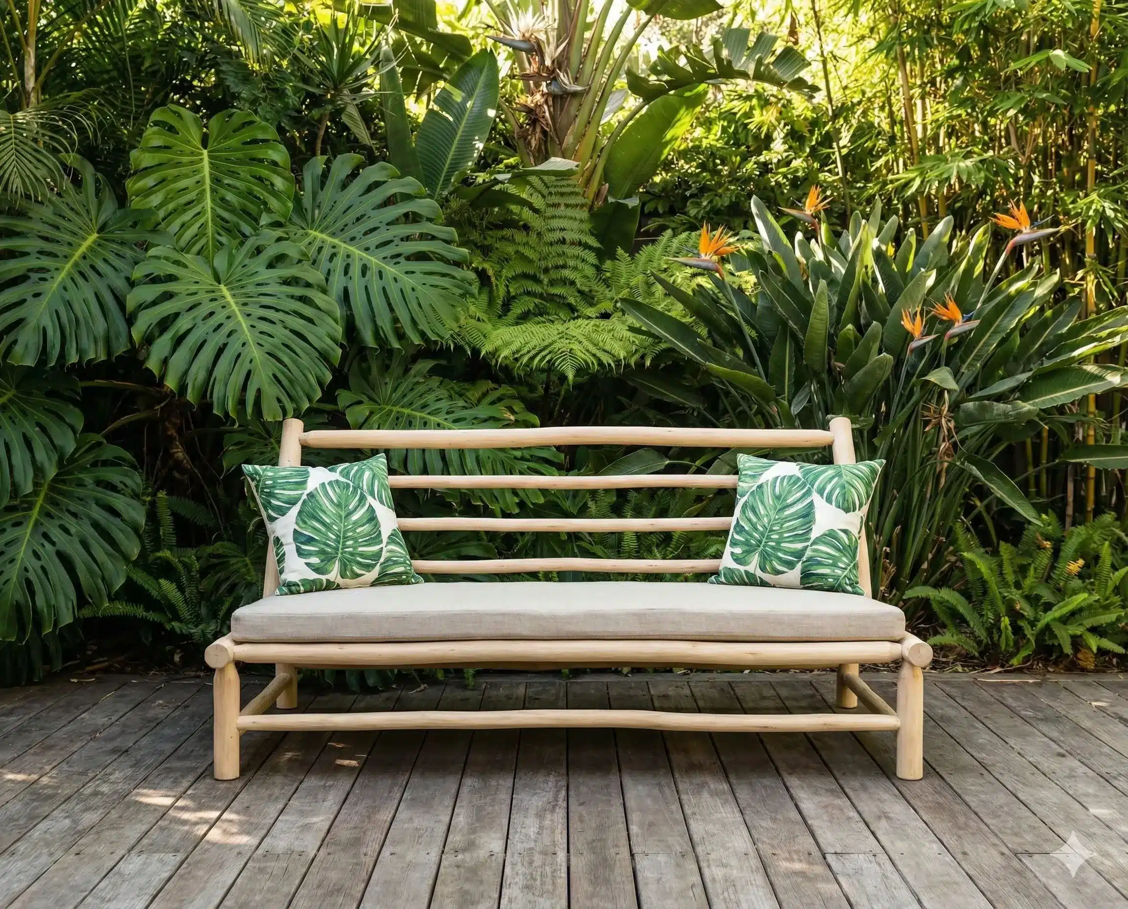 ספת רביצה עץ טיק דגם פפאיה מידה 72*110*180 כולל ריפוד איכותי במחיר מבצע: 3,400 ש"ח